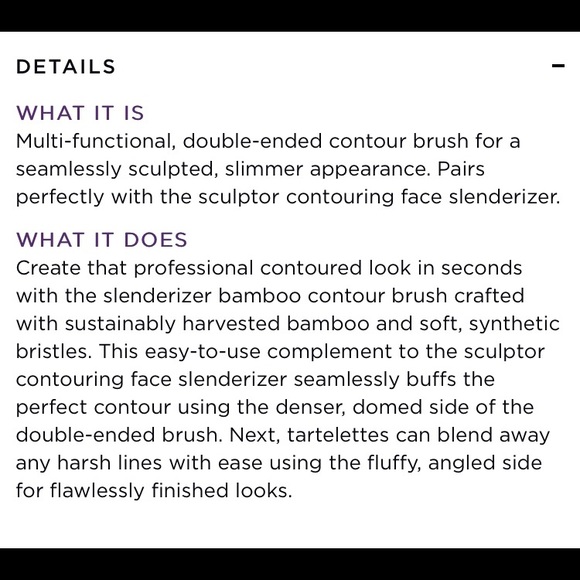 ❌SOLD❌ NWOT - Tarte contouring brush - Picture 2 of 5